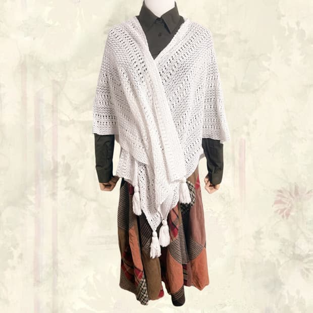 (이체시에눌) 코코모리 일본 썰스데이 아일랜드  패치워크 스커트 코디세트