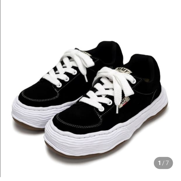 미하라 야스히로 올리버 스웨이드 검흰 43 새상품