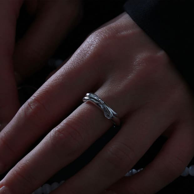 (Silver 925)희세 리본 링 9호 실버 반지 은반지