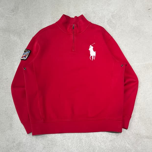 폴로 랄프로렌 빅포니 반집업 스웻셔츠 s10475