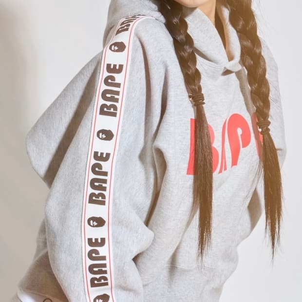 Bape 테이핑 그레이 후디