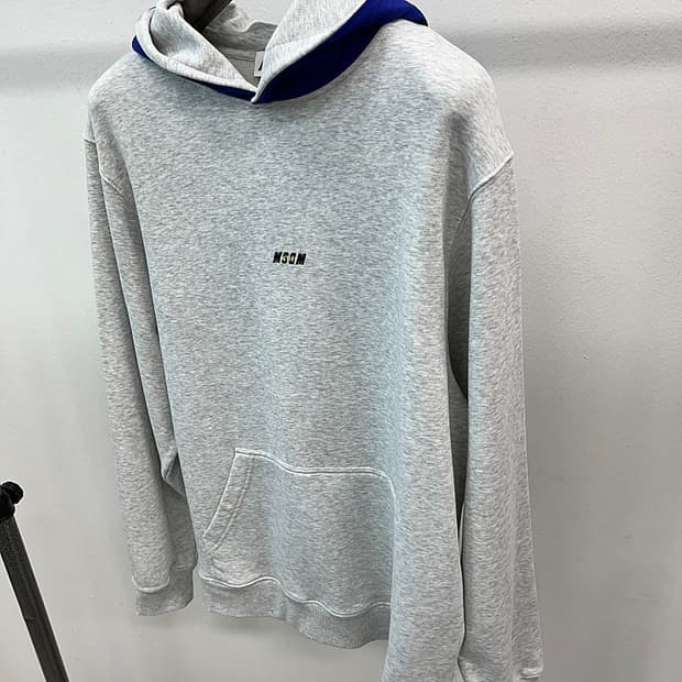 105) MSGM 오버 후드티 