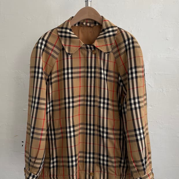 버버리 라나울 노바체크 헤링턴 자켓