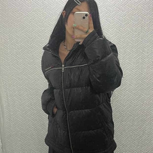 푸부 올드스쿨 빈티지 스트릿 오버핏 패딩 XXL C06719