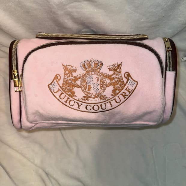 쥬시뀨뛰르 핑크 여행용 파우치 베이비베어 갸루 베메클 핀터깔