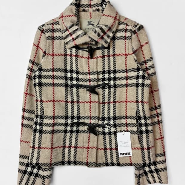 버버리 런던 00's 노바체크 램스울 자켓 PN5604   