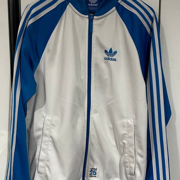 아디다스 니고베어 트랙탑 화이트블루 져지