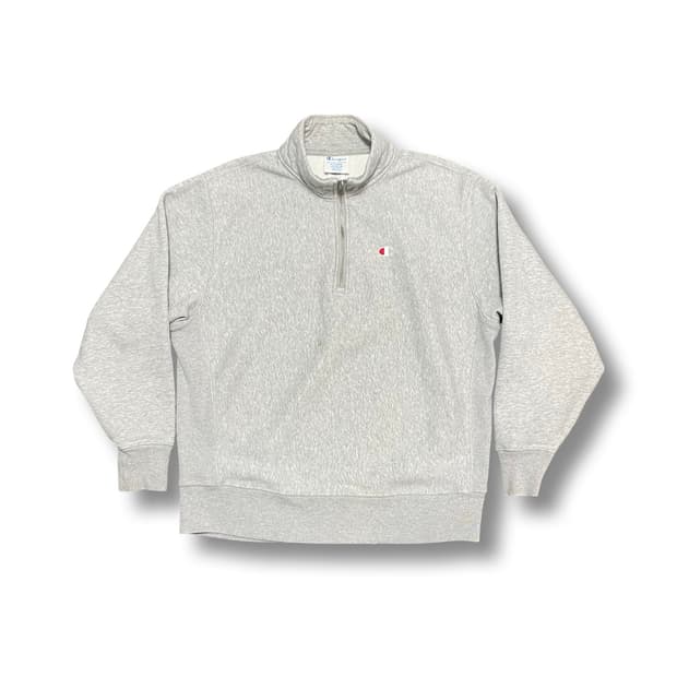 [XL] 챔피온 리버스위브 빈티지 하프집업 맨투맨 회색