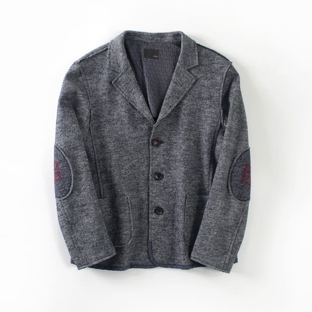 팬디 Fendi 빈티지 울 코튼 FF네이비 싱글 자켓