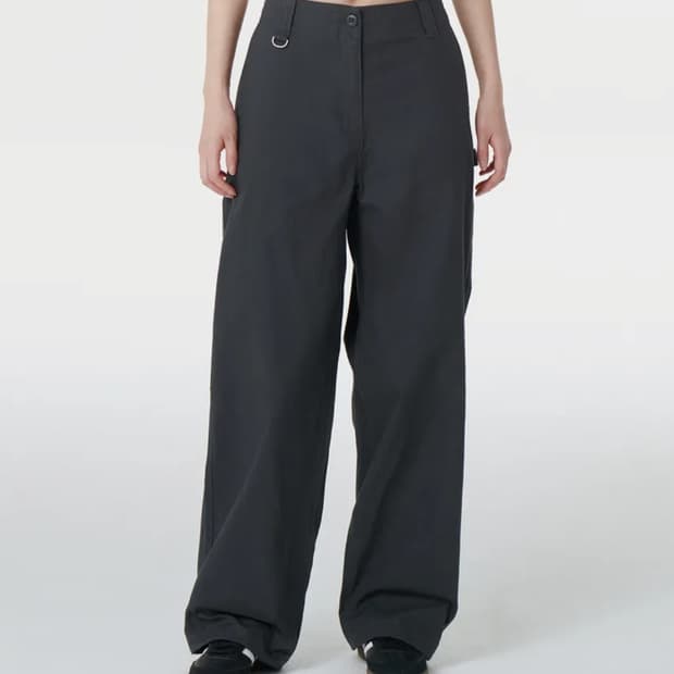 무신사 스탠다드 우먼 와이드 카펜터 팬츠 [다크 그레이]