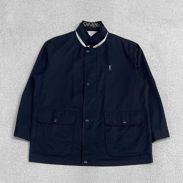 입생로랑 Ysl 로고 리버시블 폴리 자켓