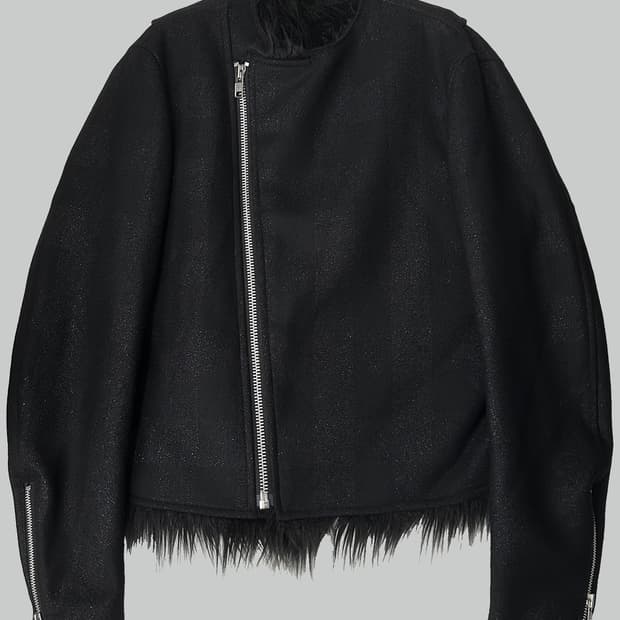 꼼데가르송 옴므 플러스 23aw 글리터 라이더 자켓