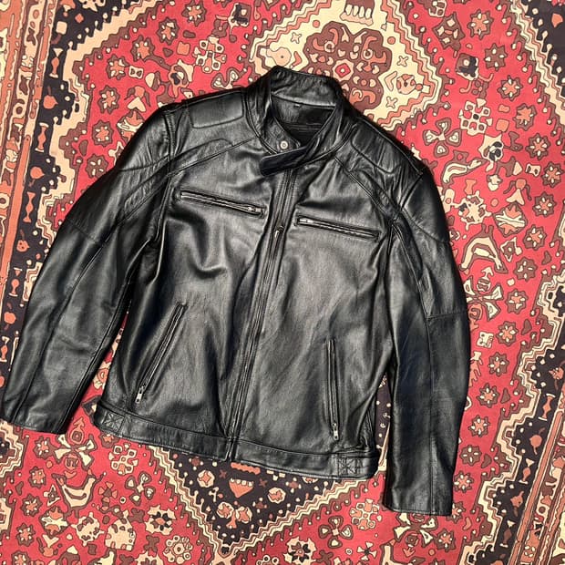 ( L ) 바이커자켓 라이더자켓 가죽자켓 레이싱자켓 빈티지가죽
