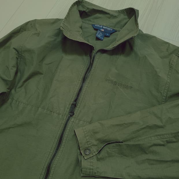 POLO SPORT 폴로 스포츠 빈티지 올리브 우븐재킷