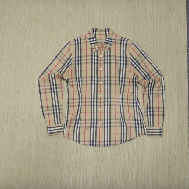 (S사이즈) burberry 버버리 런던 여성 체크 셔츠