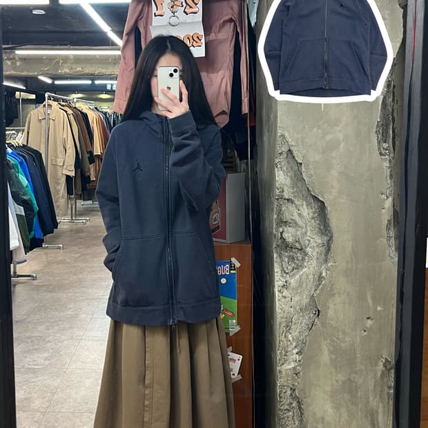 나이키 조던 투웨이 후드집업 네이비 XL #csz2959