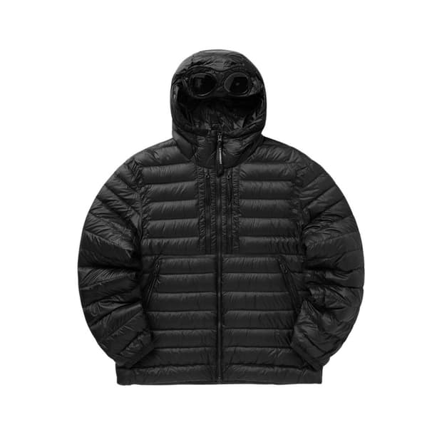 CP 컴퍼니 D.D. SHELL 고글 다운 자켓 블랙 라지 새상품 판매