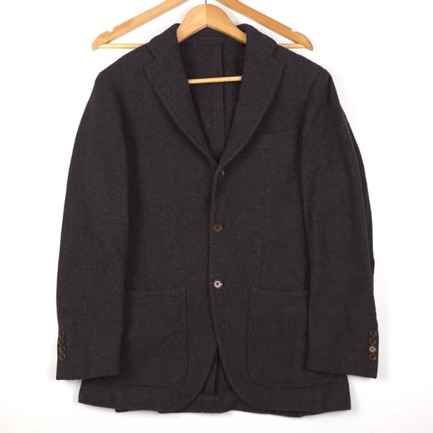 링 자켓 싱글버튼 울 자켓 브라운 46R(S)