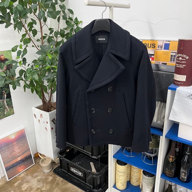 주카 우먼 울 피코트 L