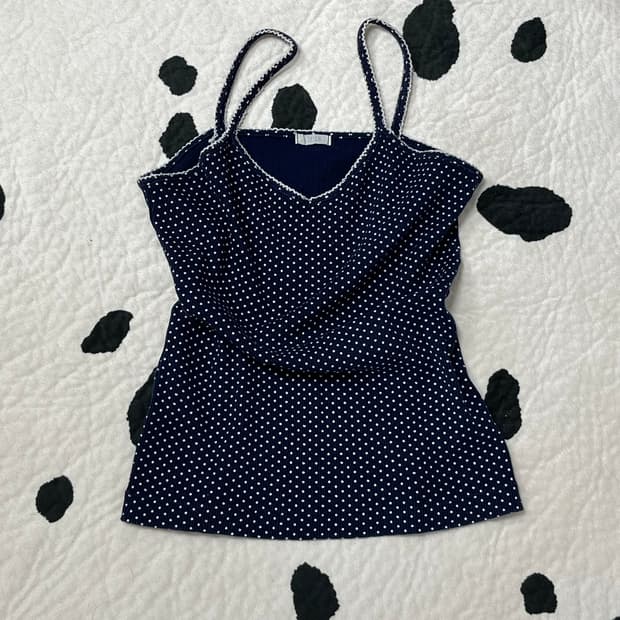 pin-up dot sleeveless