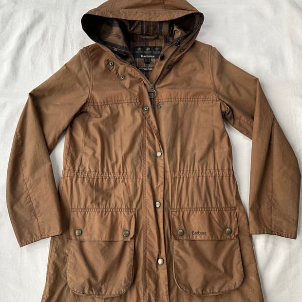 바버 여성 클래식 더럼 왁스 자켓 브라운 10