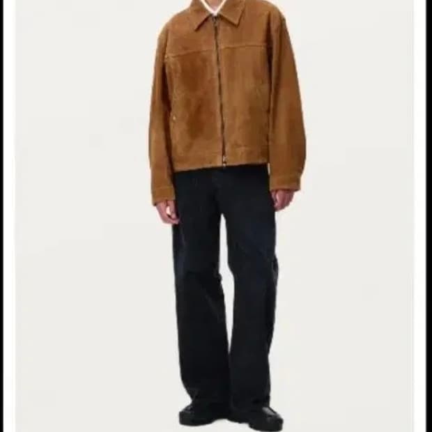 24fw)솔리드옴므 미니멀 카멜 스웨이드 자켓(46)