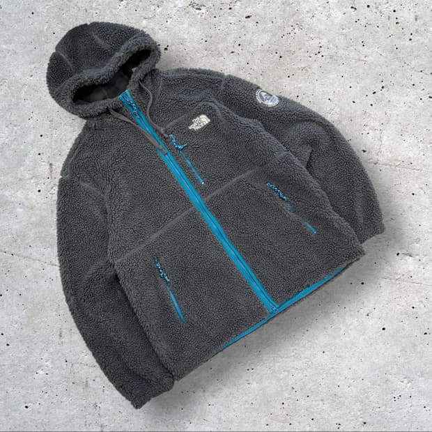 [XL] 노스페이스 후리스 후드집업 플레이그린 그레이 B509