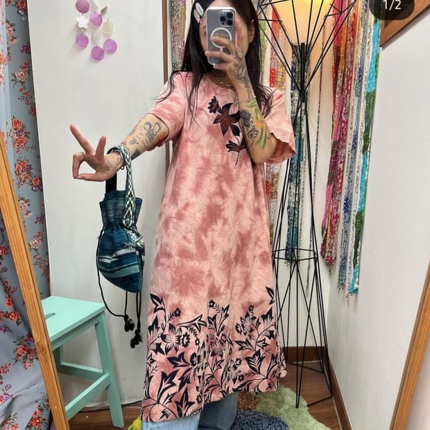 (할매카지)  히피 원피스 