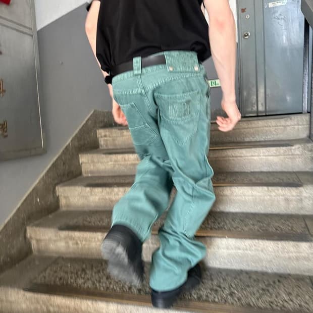 MPa CALF POCKET PANTS (EMERALD) (M)