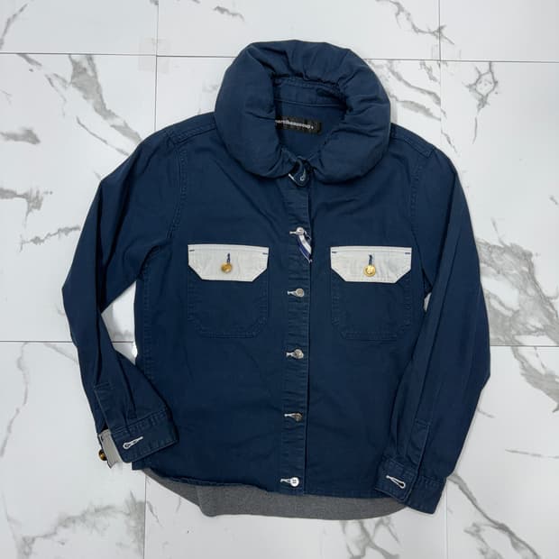 메르시보꾸 네이비 셔츠 자켓