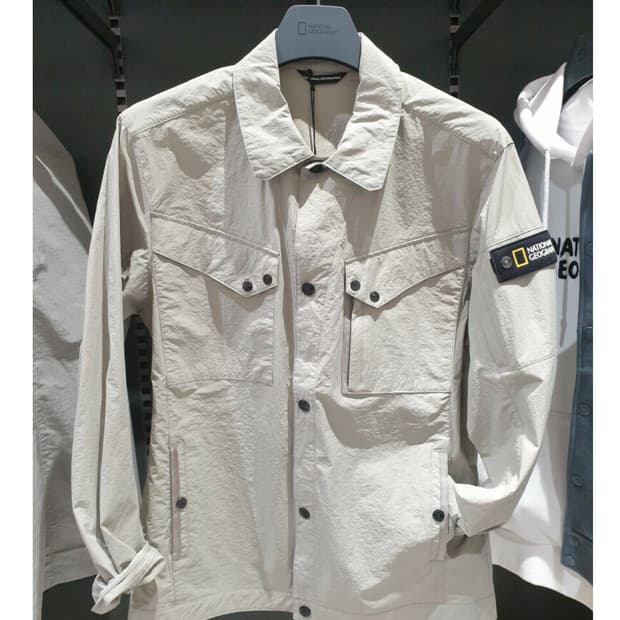 남성 새옷 내셔널지오그래픽 셔츠형 점퍼 자켓