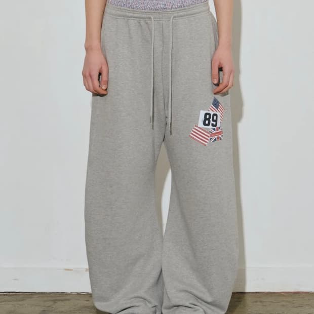 미드나잇무브 rd check pants (grey)