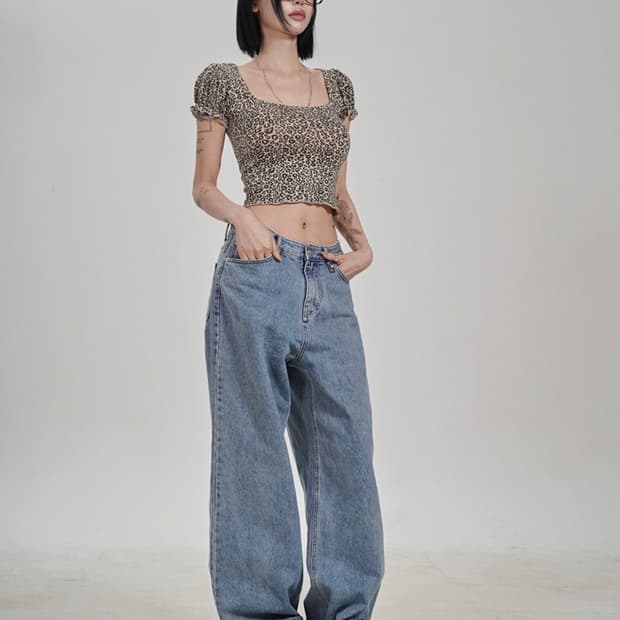 페일제이드 Wave T Leopard Beige