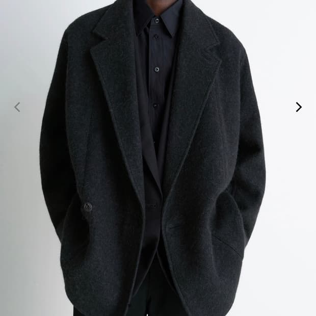 르메르 펠트 울 자켓 블랙 46사이즈 판매