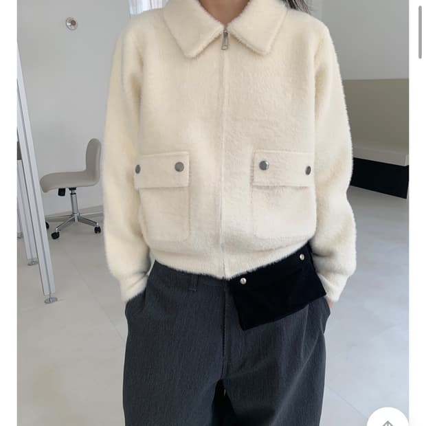 릿킴 FLAP POCKET FUR ZIP-UP