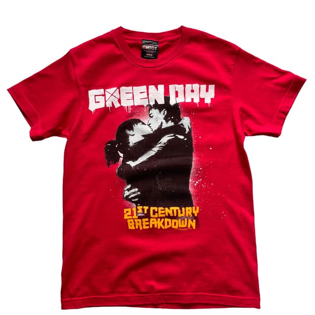 빈티지 락 밴드 티셔츠 그린데이 green day 락