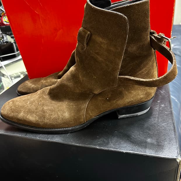 16f/w 초레어 시가로  생로랑 와이엇 조퍼부츠