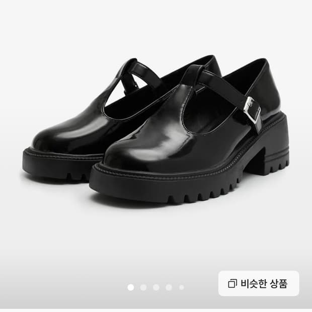 미쏘 T 스트랩 청키 로퍼 235