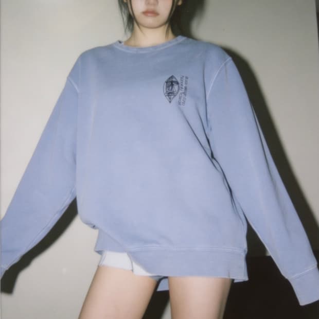 스투시 베이식 스톡 카누 피그먼트 다잉 맨투맨