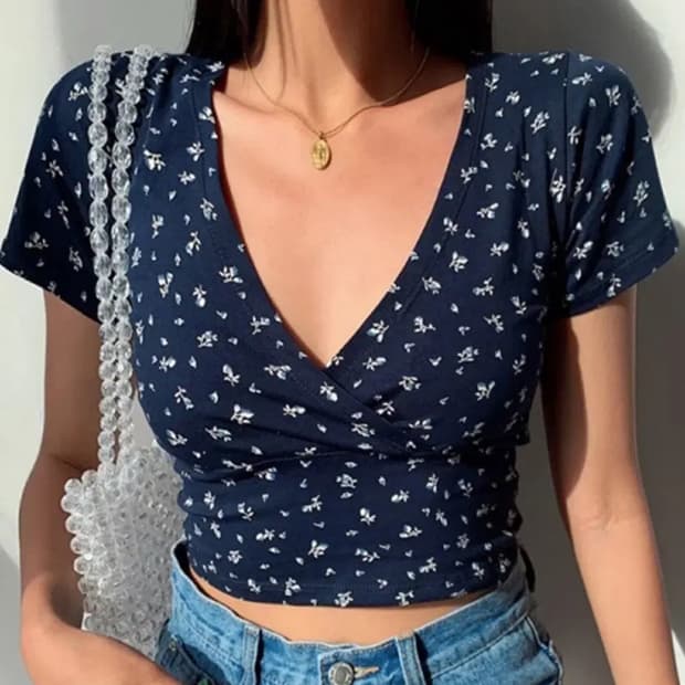 브랜디멜빌 네이비 크롭티