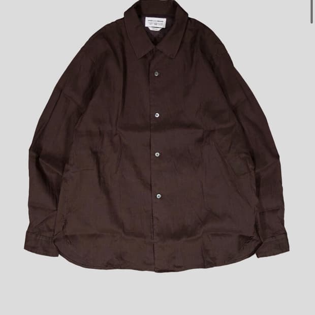 Ends and means carlo l/s 셔츠 L사이즈 (다크 초코)