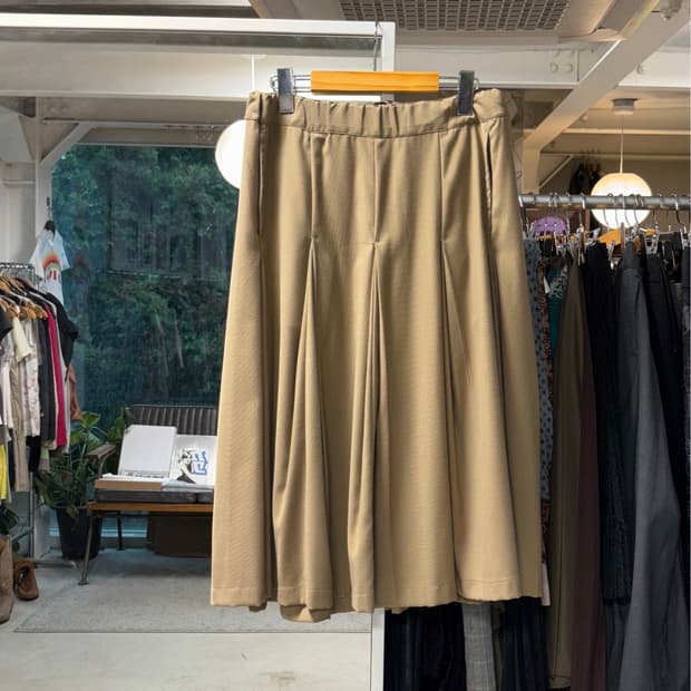 메르시보꾸 패널 플리츠 스커트