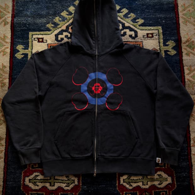 00s BAPE x KAWS Mod Taget logo 후드 풀집업