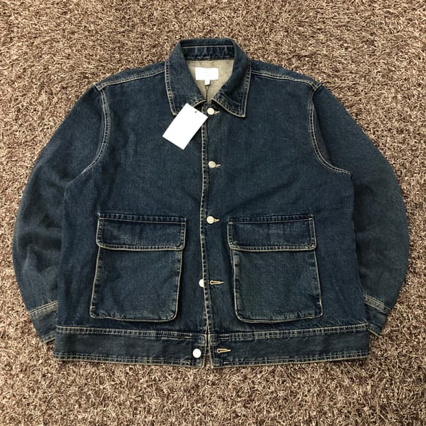 새상품 커스텀어클락 워크 데님 자켓