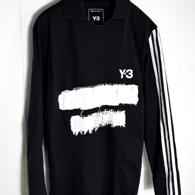 y3 요지야마모토 롱슬리브 긴팔티셔츠 y3롱슬리브 풋볼티셔츠