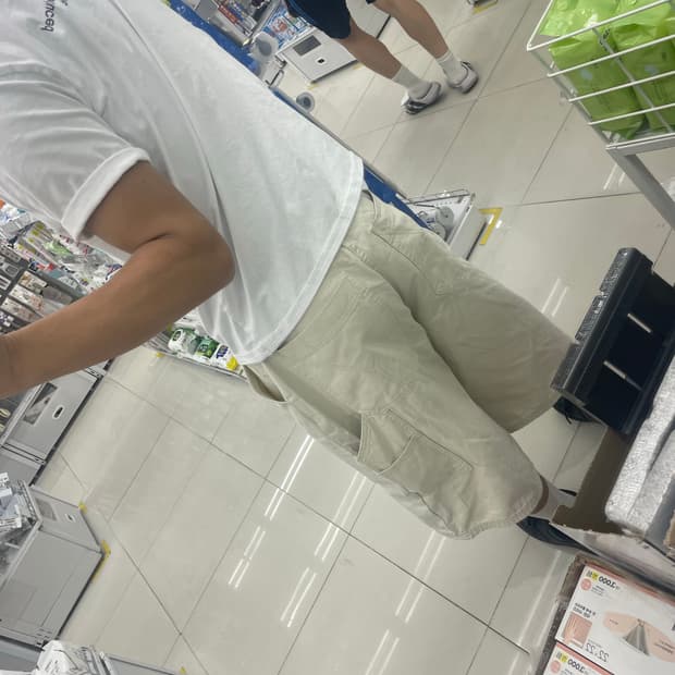 오와이 카펜터 더블니 버뮤다 팬츠 s