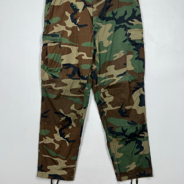 1980s Military 미군 우드랜드 카모 팬츠
