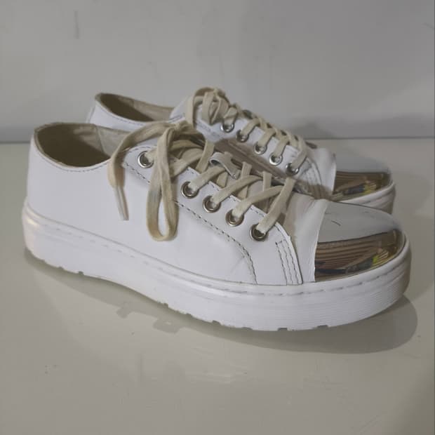 uk4 230mm 닥터마틴 알렉세이 실버 스니커즈 