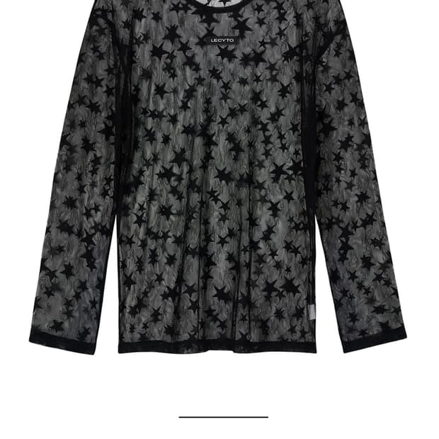 
See-Through Star Long Sleev 구해요