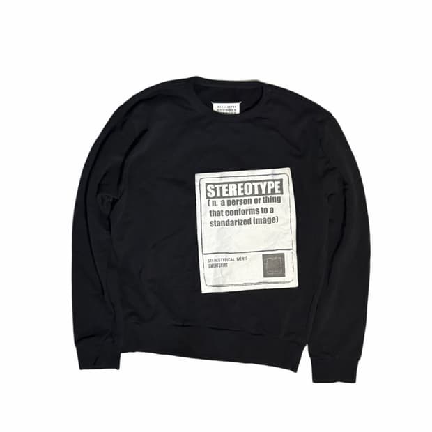18AW 메종 마르지엘라 스테레오타입 맨투맨